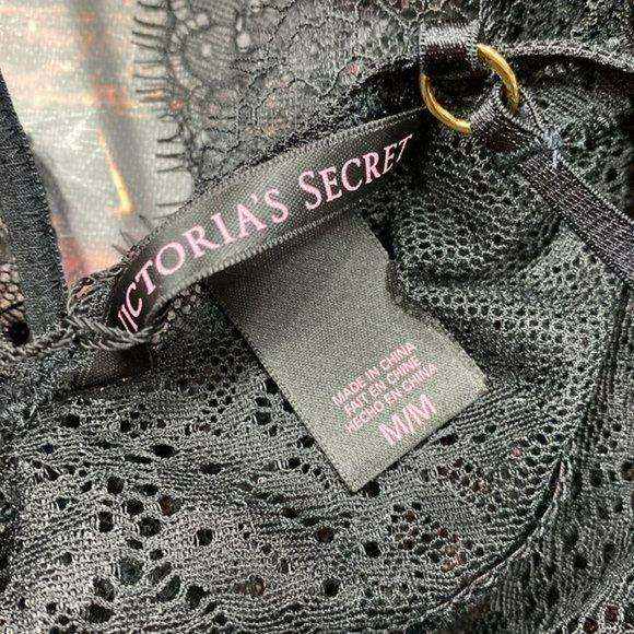 RELISTED Victorias Secret Chantilly Lace Strappy Teddy Lingerie - Picture 8 of 9